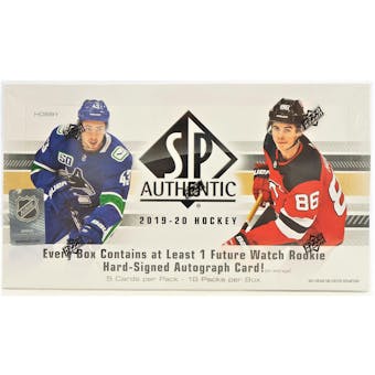 2019/20 Upper Deck SP Authentic Hockey Hobby Box