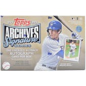 2020 Topps Archives Signature Series Baseball Hobby Box