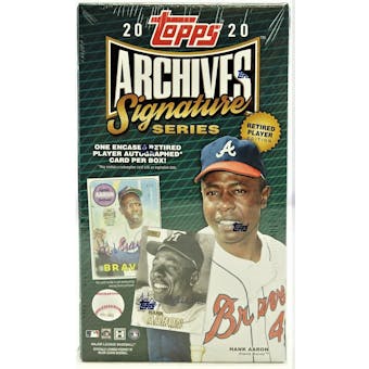 2020 Topps Archives Signature Series Retired Player Edition Baseball Hobby Box