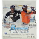2020 Bowman Chrome Baseball Hobby 4-Box- Live in Cooperstown 6 Spot Random Division Break #1