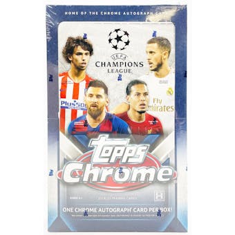 2019/20 Topps Chrome UEFA Champions League Soccer Hobby Box