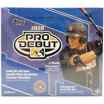 2020 Topps Pro Debut Baseball Hobby Jumbo Box