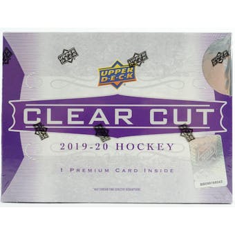 2019/20 Upper Deck Clear Cut Hockey Hobby 15-Box Case- Instagram Live 31 Spot Pick Your Team Break #1