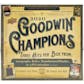 2020 Upper Deck Goodwin Champions Hobby 8-Box Case