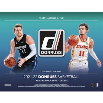 2021/22 Panini Donruss Basketball Choice 20-Box Case (Presell)