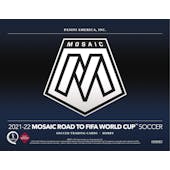 2021/22 Panini Mosaic Road to FIFA World Cup Soccer Hobby 12-Box Case (Presell)
