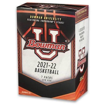 2021/22 Bowman University Basketball 7-Pack Blaster Box (Pink Parallels!)