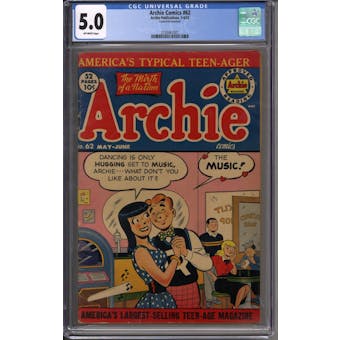 Archie Comics #62 CGC 5.0 (OW) *2100467001*