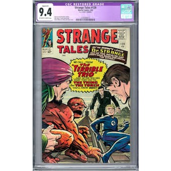 Strange Tales #129 CGC 9.4 Restored (OW-W) *2100500015*