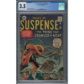 Tales of Suspense #26 CGC 3.5 (C-OW) *2100637012* (Hit Parade Inventory-End)