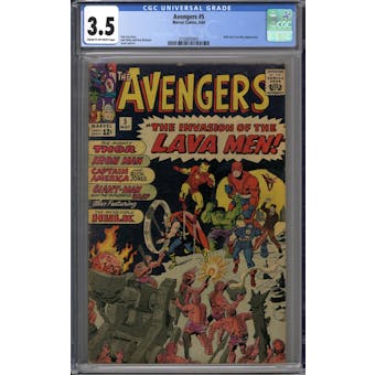 Avengers #5 CGC 3.5 (CR-OW) *2103855003*