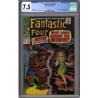 Fantastic Four #66 CGC 7.5 (OW-W) *2103855016*