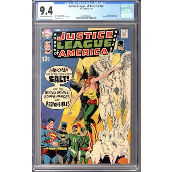 Justice League of America #72 CGC 9.4 (OW-W) *2103856004*