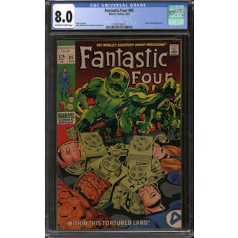 Fantastic Four #85 CGC 8.0 (OW-W) *2106716015*