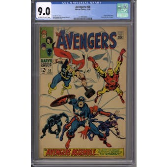 Avengers #58 CGC 9.0 (OW-W) *2110032003*