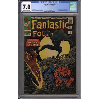 Fantastic Four #52 CGC 7.0 (OW-W) *2110033003*