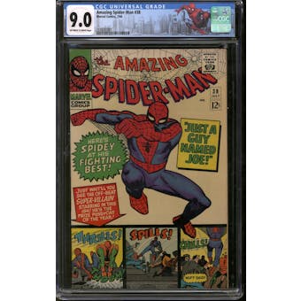 Amazing Spider-Man #38 CGC 9.0 (OW-W) NYC Label *2110782001*