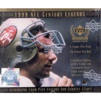 1999 Upper Deck Century Legends Football Hobby 24-Pack Lot