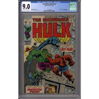 Incredible Hulk #122 CGC 9.0 (OW-W) *2111624019*