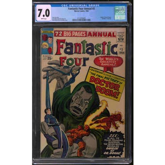 Fantastic Four Annual #2 CGC 7.0 (W) *2113254005*