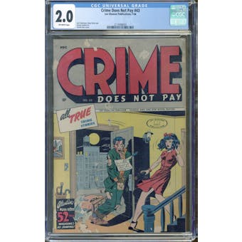 Crime Does Not Pay #43 CGC 2.0 (OW) *2114488005*
