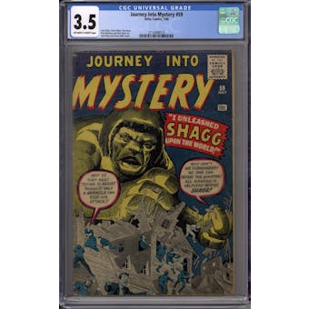 Journey Into Mystery #59 CGC 3.5 (OW-W) *2114488019*
