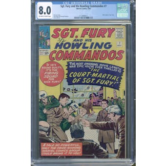 Sgt. Fury and His Howling Commandos #7 CGC 8.0 (OW-W) *2114489011*