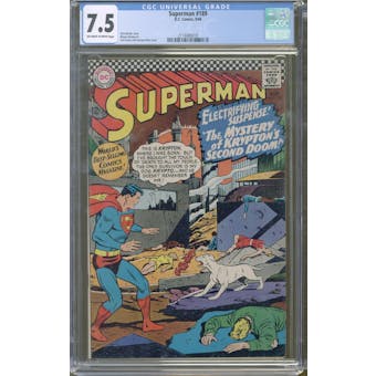 Superman #189 CGC 7.5 (OW-W) *2114489018*