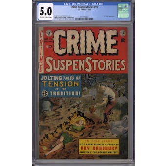 Crime SuspenStories #15 CGC 5.0 (OW-W) *2115715002*