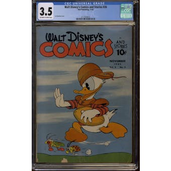 Walt Disney's Comics and Stories #26 CGC 3.5 (OW-W) *2117524012*