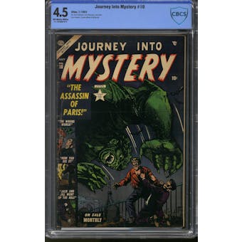 Journey Into Mystery #10 CBCS 4.5 (OW-W) *21-192385E-014*