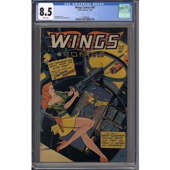 Wings Comics #87 CGC 8.5 (W) *2119988004*