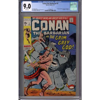 Conan The Barbarian #3 CGC 9.0 (W) *2119991011*
