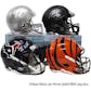 2020 Hit Parade Autographed FS Football Helmet 1ST ROUND EDITION Hobby Box - Series 6 - Rodgers & Allen!!