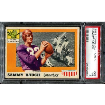 1955 Topps All American Football #20 Sammy Baugh PSA 3 (VG) *2060