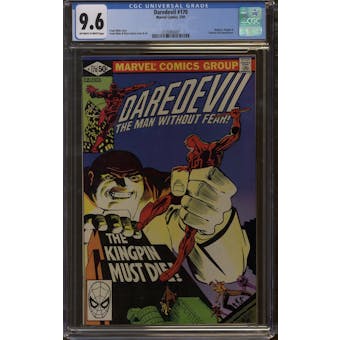 Daredevil #170 CGC 9.6 (OW-W) *2120383007* - (Hit Parade Inventory)