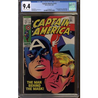 Captain America #114 CGC 9.4 (OW-W) *2120384018*