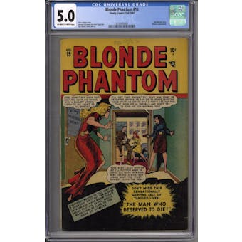 Blonde Phantom #15 CGC 5.0 (OW-W) *2120403001* (Hit Parade Inventory-End)