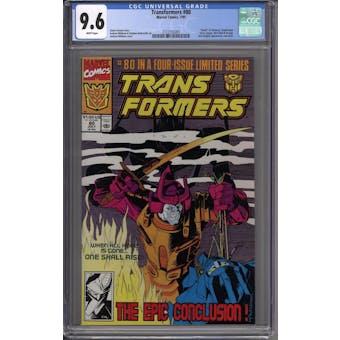 Transformers #80 CGC 9.6 (W) *2122155005* (Hit Parade Inventory-End)