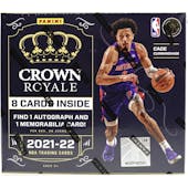 2021/22 Panini Crown Royale Basketball 8-Box- DACW Live 15 Spot Random Teams Break #1