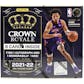 2021/22 Panini Crown Royale Basketball Hobby 16-Box Case (Factory Fresh)