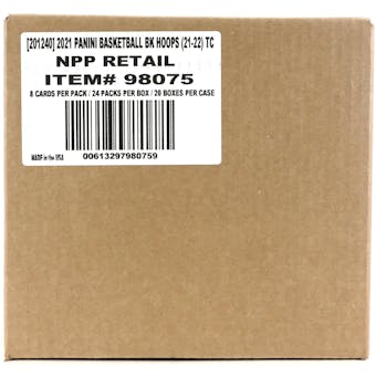 2021/22 Panini Hoops Basketball Retail 24-Pack 20-Box Case