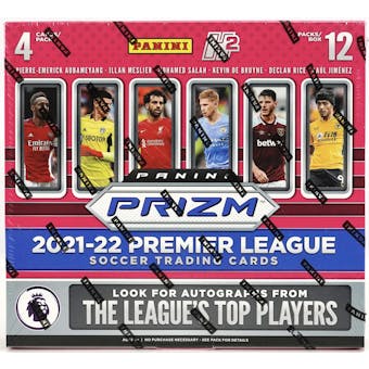 2021/22 Panini Prizm Premier League EPL Soccer H2 Box (Presell)