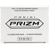 2021/22 Panini Prizm Premier League EPL Soccer Jumbo Value 12-Pack Box