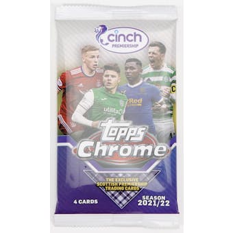 2021/22 Topps Chrome Scottish Premiership Soccer Hobby Pack