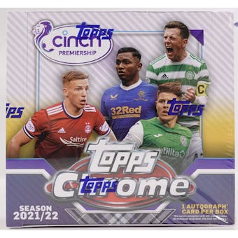 2021/22 Topps Chrome Scottish Premiership Soccer Hobby Box