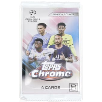 2021/22 Topps UEFA Champions League Chrome Soccer Hobby Pack