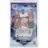 2021/22 Topps Stadium Club Chrome Bundesliga Soccer Hobby Pack