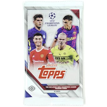 2021/22 Topps UEFA Champions League Collection Soccer Hobby Pack