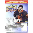 Image for  2x 2021/22 Upper Deck Series 1 Hockey 6-Pack Blaster Box
